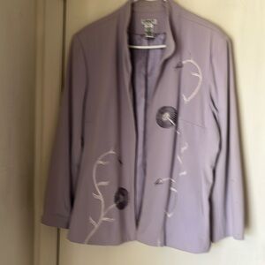 Jacket with embroidery on front. PXL. Lined